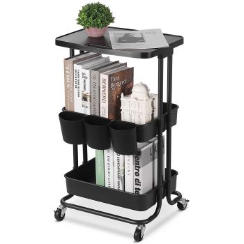 Multi Function Storage Lockable Salon Trolley